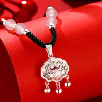 Bear Silversmith 999 Fine Silver Sterling Silver Necklace Women's