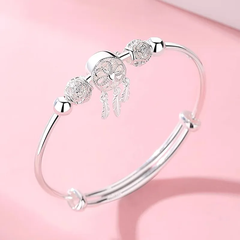 Bear Silversmith 999 Fine Silver Sterling Silver Bangle Women's-2