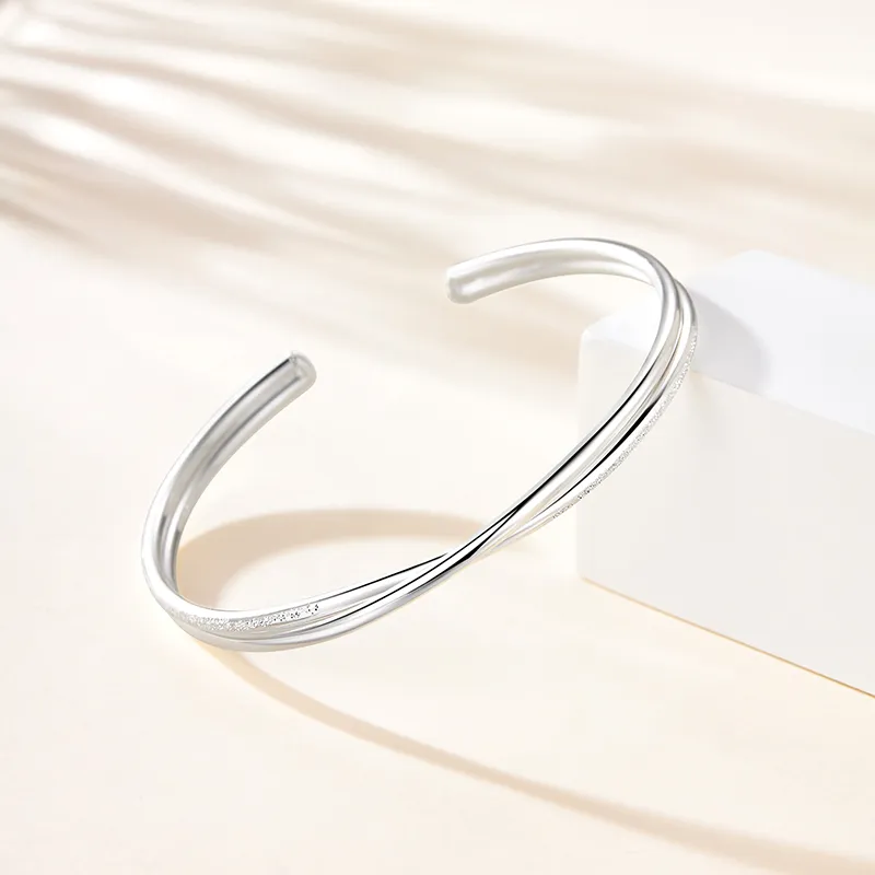 Bear Silversmith 999 Fine Silver Sterling Silver Bangle Women's-1