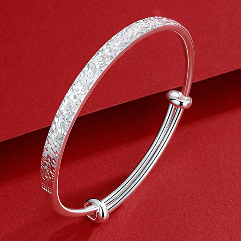 Bear Silversmith 999 Fine Silver Sterling Silver Bangle Women's-0