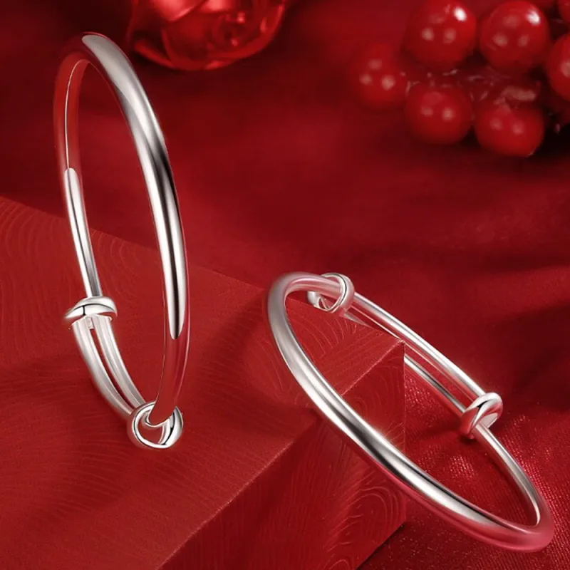 Bear Silversmith 999 Fine Silver Sterling Silver Bangle Kids'-4