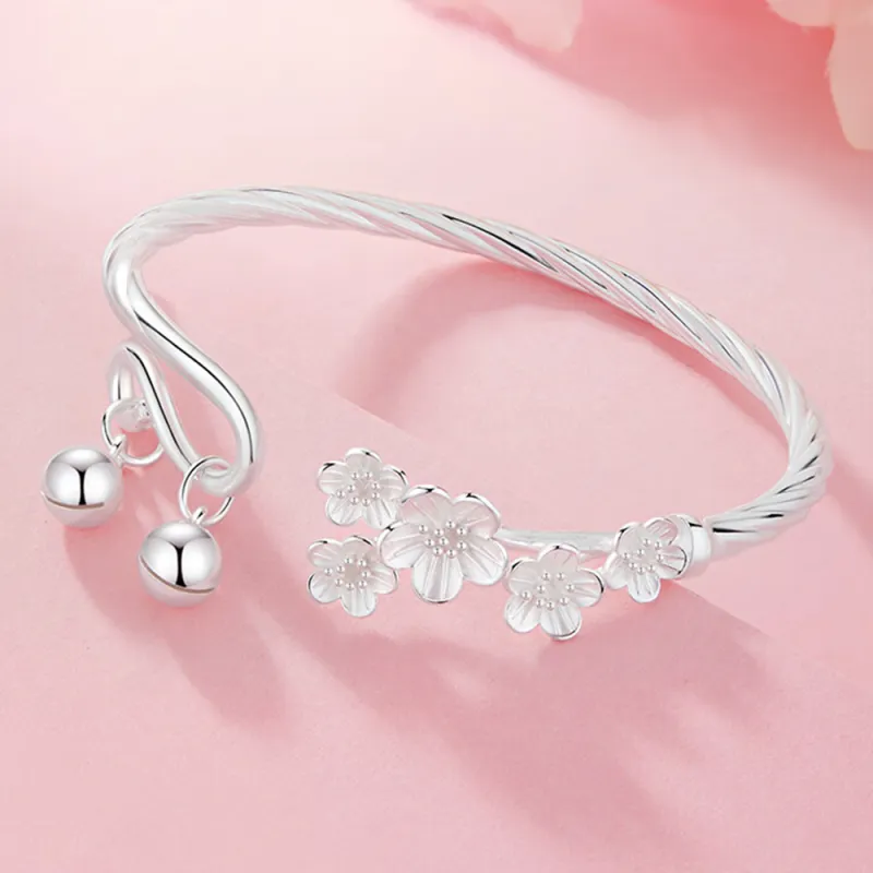 Bear Silversmith 999 Fine Silver Sterling Silver Bangle Women's-2