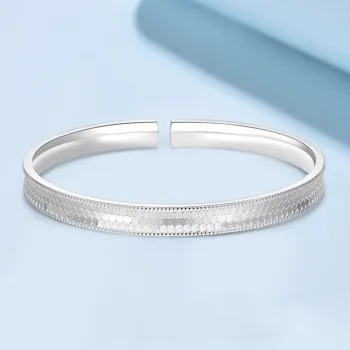 Bear Silversmith 999 Fine Silver Sterling Silver Bangle Women's