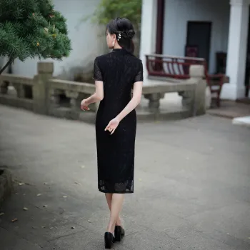 ENEESSI SS25 Cheongsam Women's Black