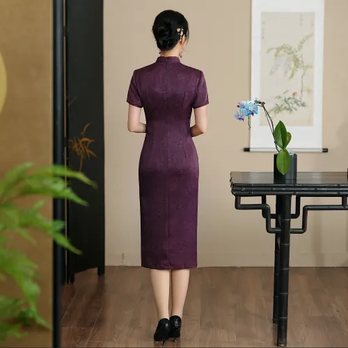 ENEESSI Spring Summer Release Cheongsam Women's Fuchsia