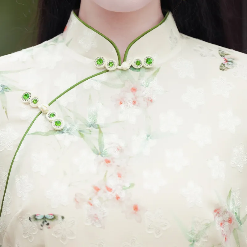 ENEESSI Cheongsams Women's Apricot-4