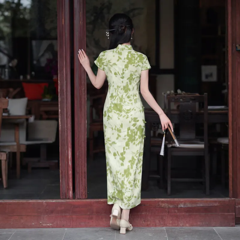 ENEESSI Cheongsams Women's Green-1