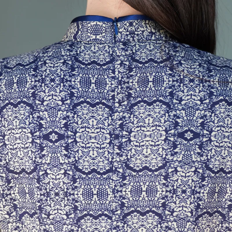 ENEESSI Cheongsams Women's Blue-5