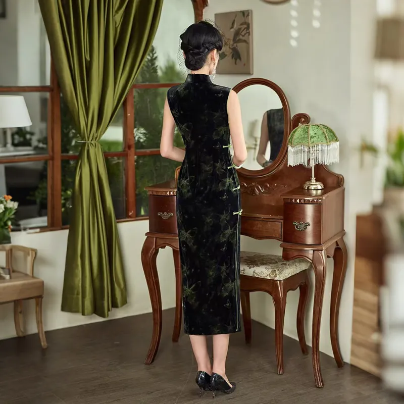 ENEESSI Spring Summer Collection Cheongsam Women's Black-2