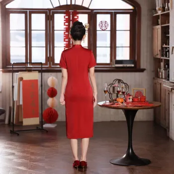ENEESSI Cheongsams Women's Red