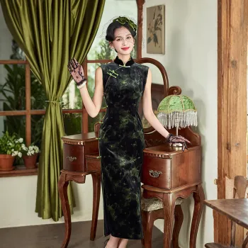 ENEESSI Spring Summer Collection Cheongsam Women's Black