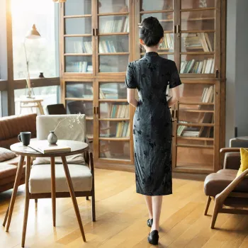 ENEESSI Spring Summer Release Cheongsam Women's Ink Black