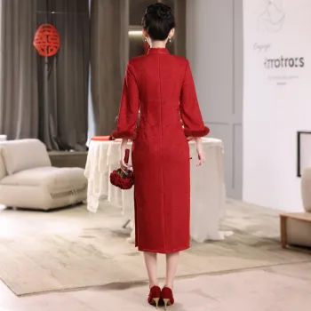 ENEESSI Cheongsams Women's Red