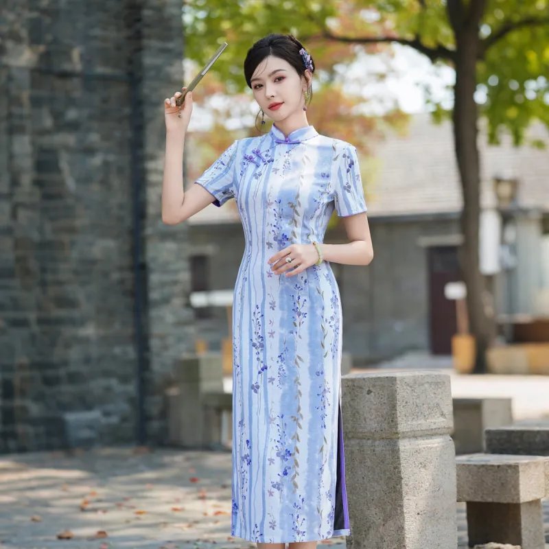 ENEESSI Spring Summer Cheongsam Women's-2