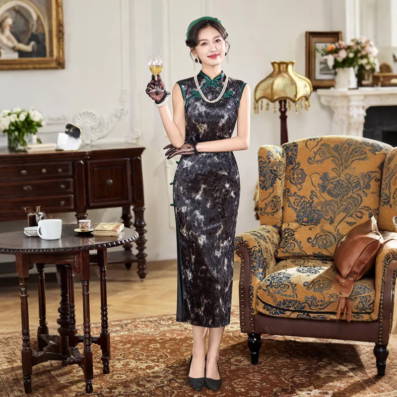 ENEESSI Spring Summer Release Cheongsam Women's Dazzling Color-2