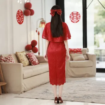 ENEESSI Cheongsams Women's Red