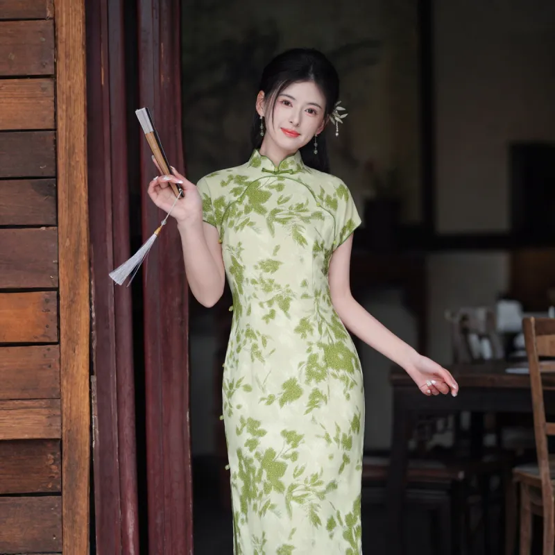 ENEESSI Cheongsams Women's Green-2