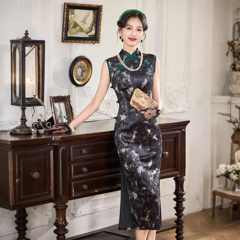 ENEESSI Spring Summer Release Cheongsam Women's Dazzling Color-4