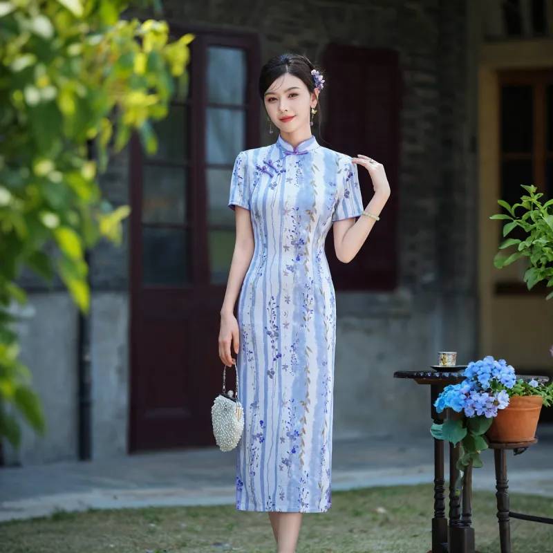 ENEESSI Spring Summer Cheongsam Women's-1