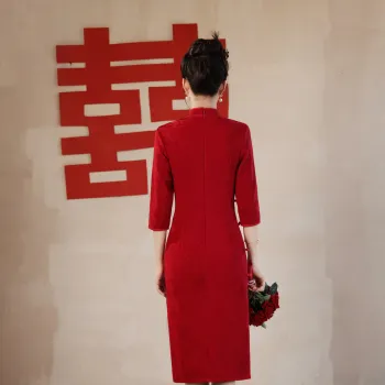 ENEESSI Spring Summer Release Cheongsam Women's Red