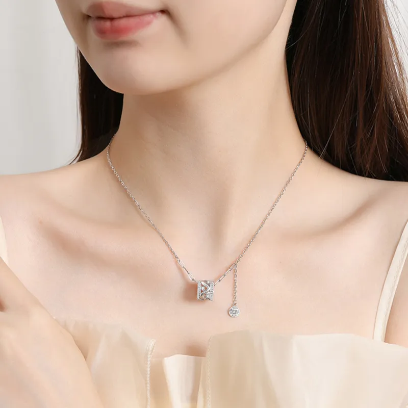 MGS 925 Sterling Silver Necklaces Women's-4