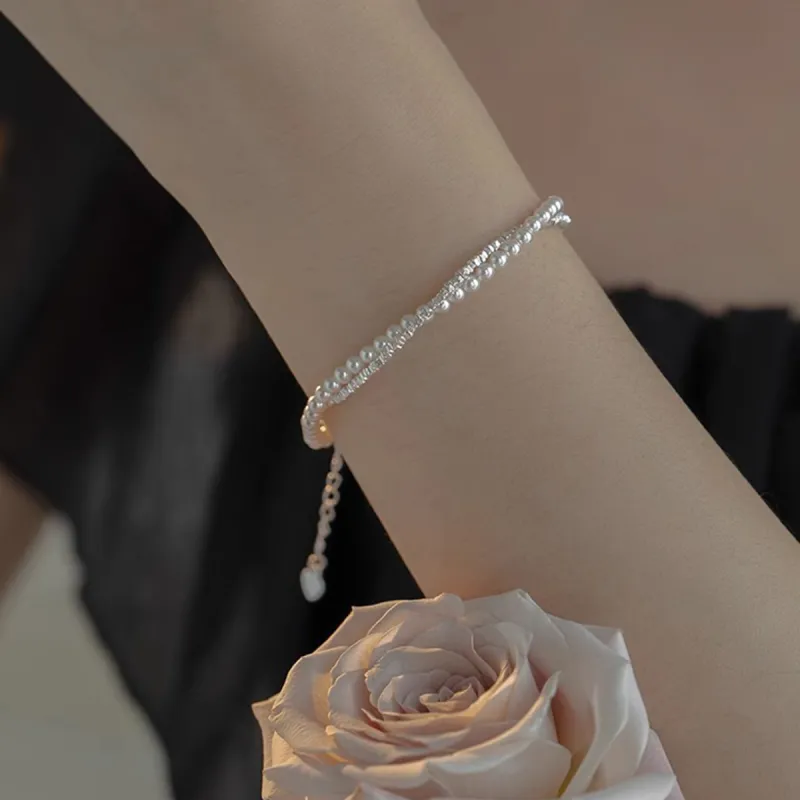 MGS Good Luck French Double Layer Layering New Chinese Style Bracelets Women's-3