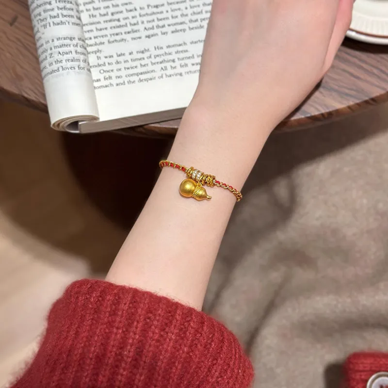 MGS New Chinese Style Versatile Niche Design Fashion Elegance Bright Future Bracelets Unisex-4