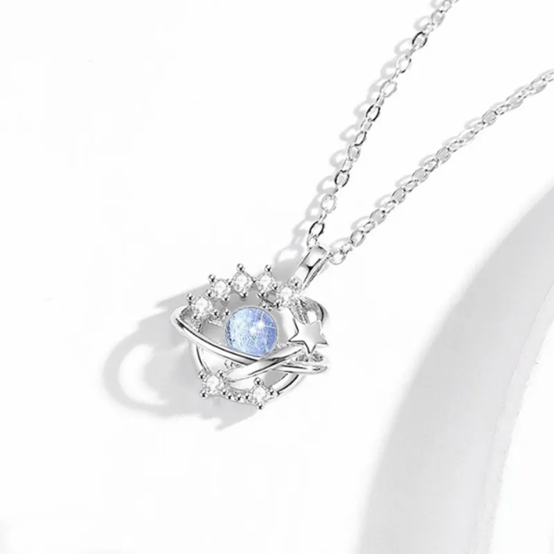 MGS 925 Sterling Silver Necklaces Women's-1