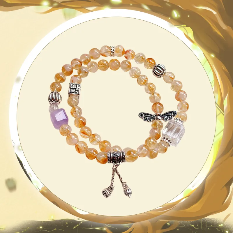 MGS Crystal Beaded Bracelet Unisex-4