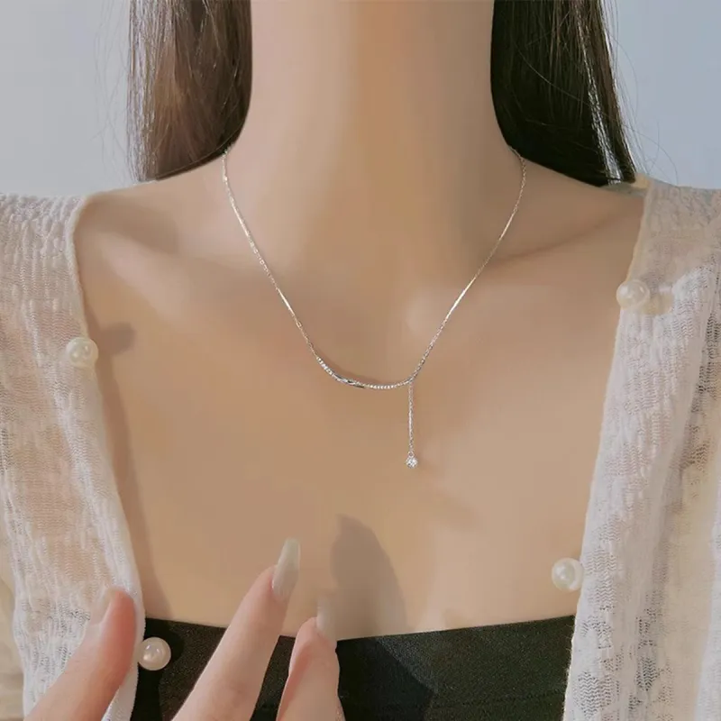 MGS 925 Sterling Silver Necklaces Women's-6