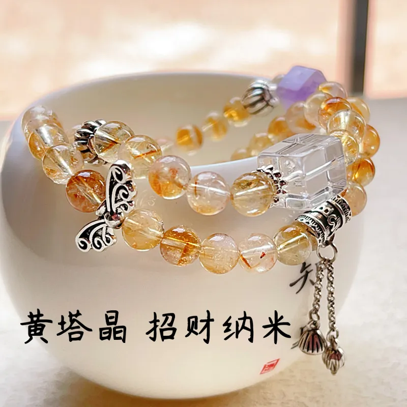 MGS Crystal Beaded Bracelet Unisex-1