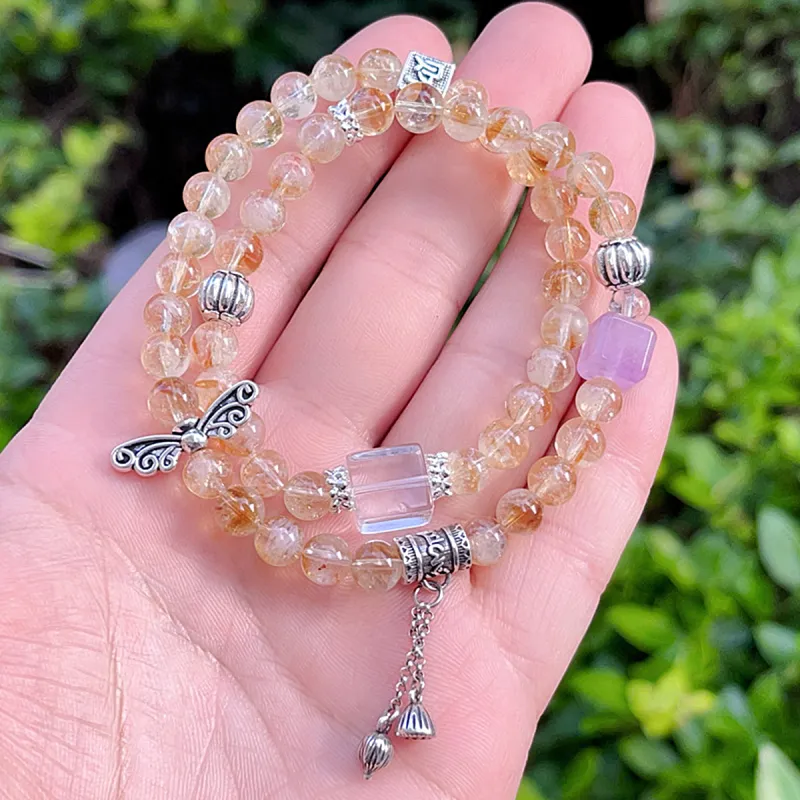 MGS Crystal Beaded Bracelet Unisex-5