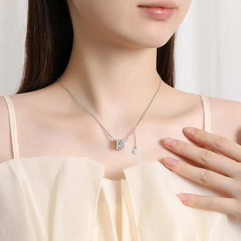 MGS 925 Sterling Silver Necklaces Women's-5