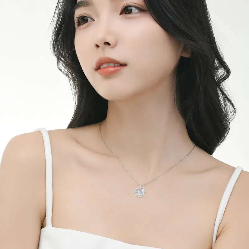 MGS 925 Sterling Silver Necklaces Women's-4