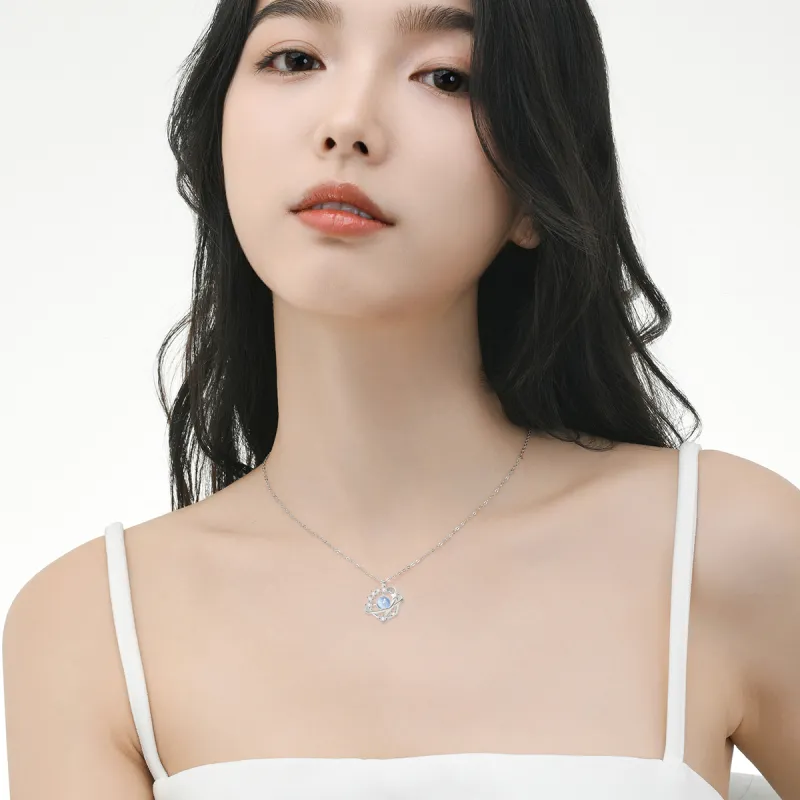 MGS 925 Sterling Silver Necklaces Women's-3