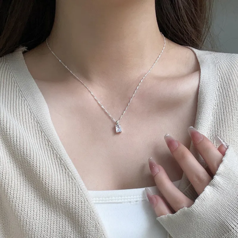 MGS S925 Silver Necklaces Women's-5