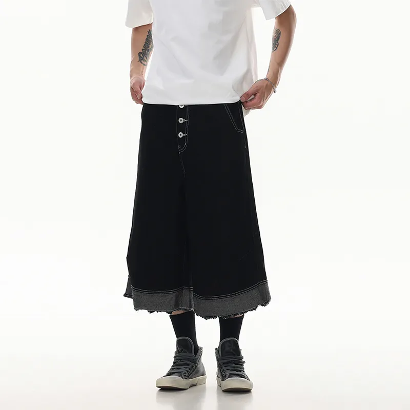 ONITSOP Denim Shorts Unisex Black-4