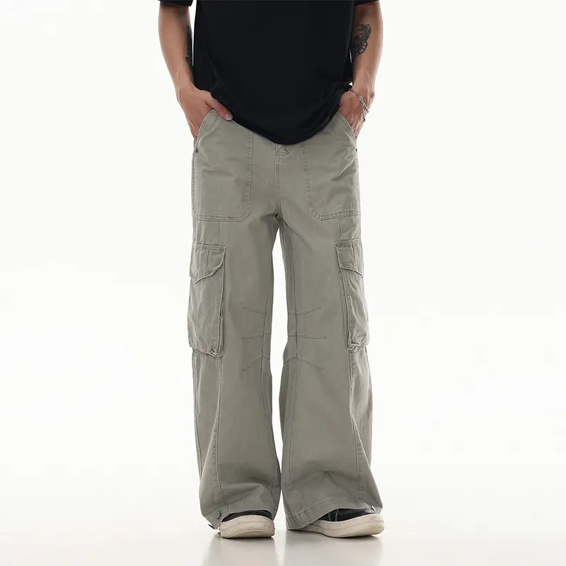 ONITSOP American Vintage Casual Cargo Pants Unisex-12