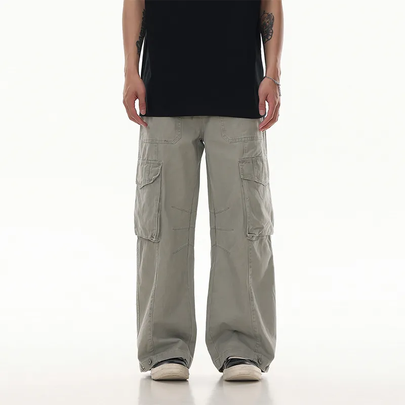 ONITSOP American Vintage Casual Cargo Pants Unisex-10