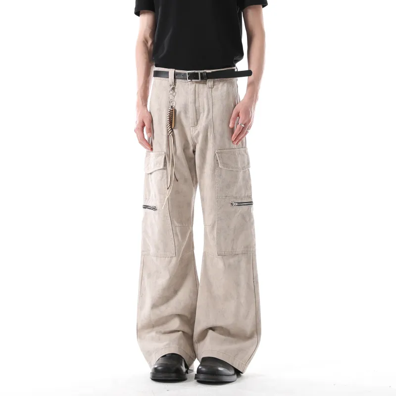 ONITSOP Cagos Floor Length Casual Pants Men's Apricot-4