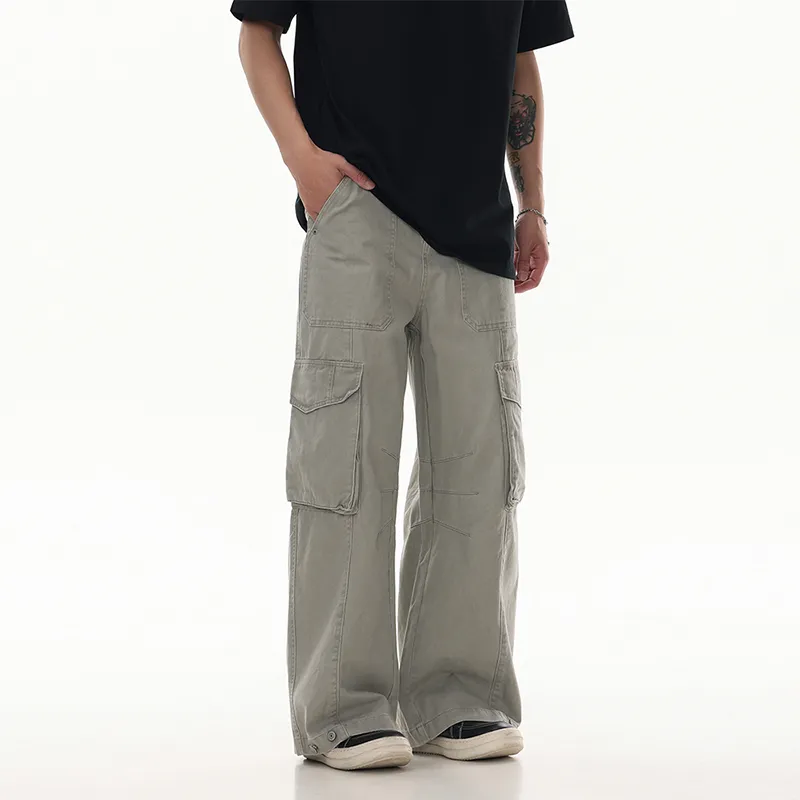 ONITSOP American Vintage Casual Cargo Pants Unisex-11