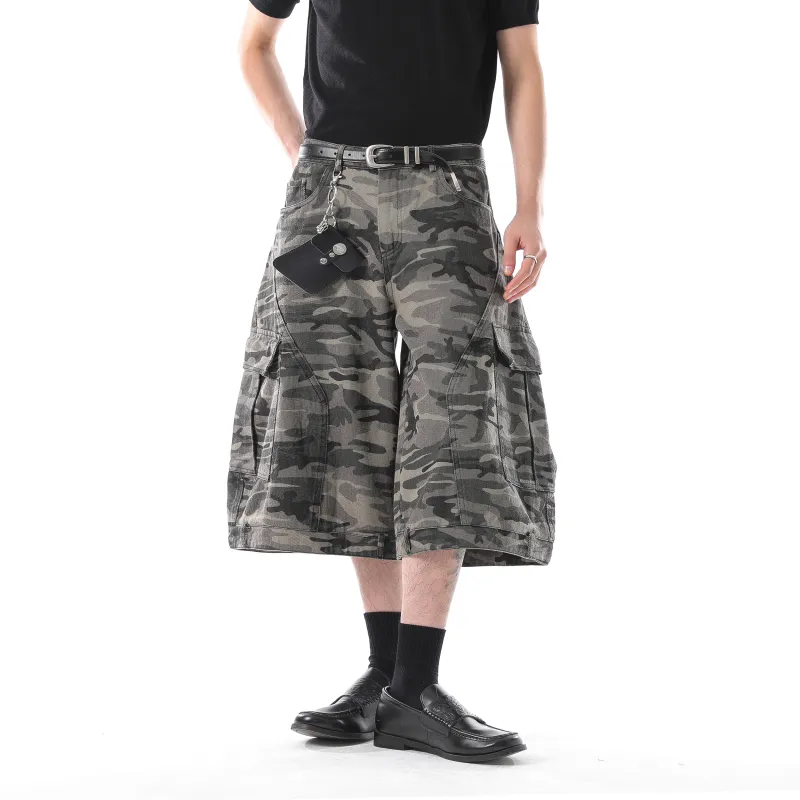 ONITSOP Cargo Shorts Unisex Camouflage-6