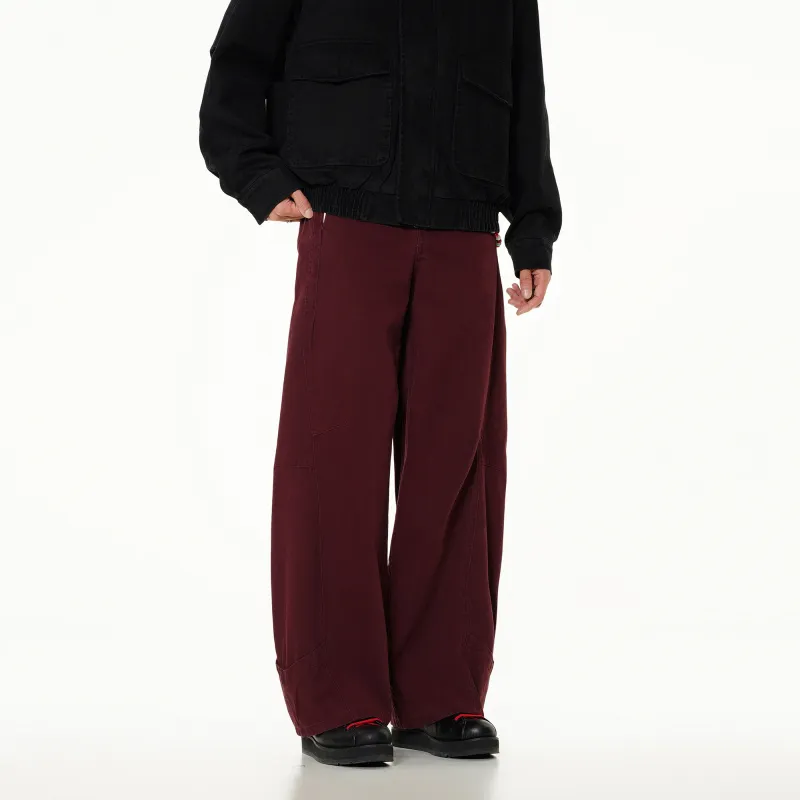 ONITSOP Casual Pants Unisex Red-5