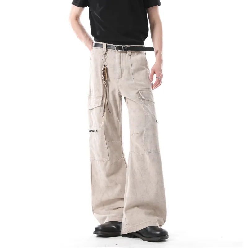 ONITSOP Cagos Floor Length Casual Pants Men's Apricot-6