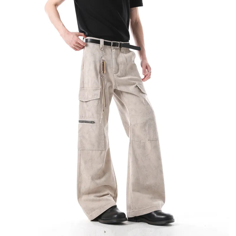ONITSOP Cagos Floor Length Casual Pants Men's Apricot-5