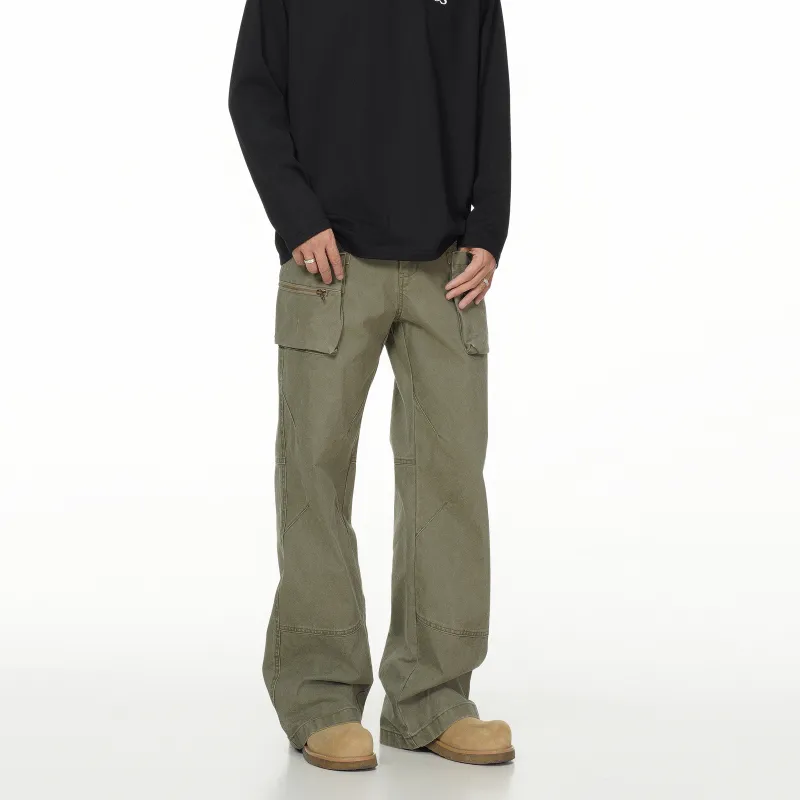 ONITSOP Casual Pants Unisex Army Green-4