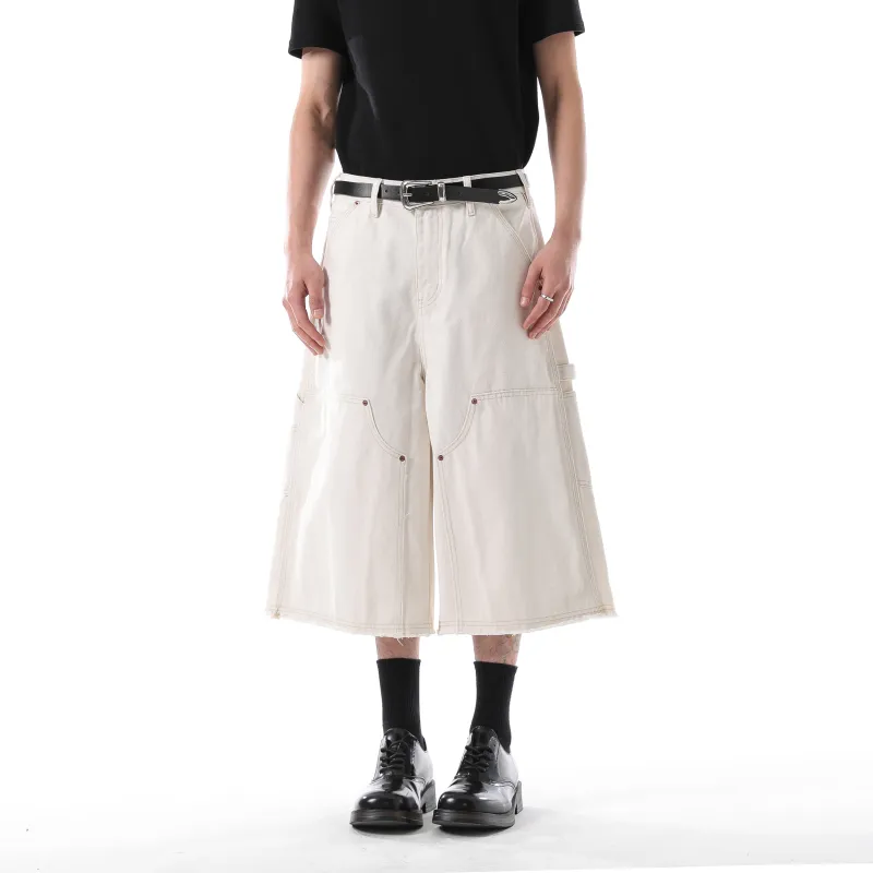 ONITSOP Cargo Shorts Unisex White-4