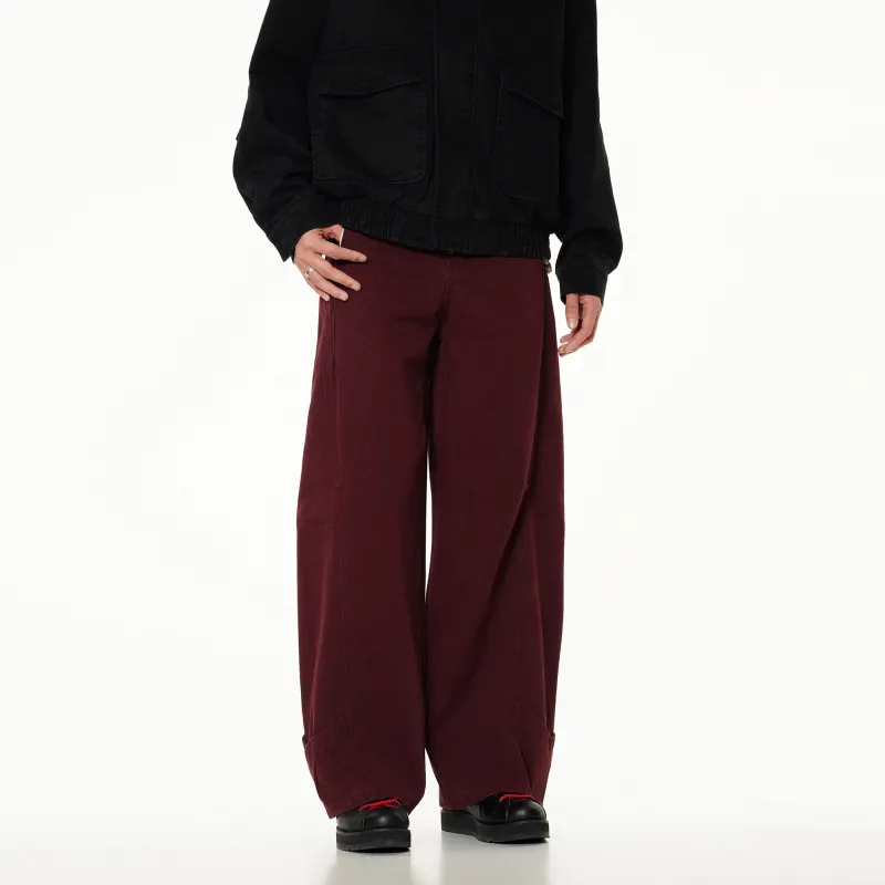 ONITSOP Casual Pants Unisex Red-3