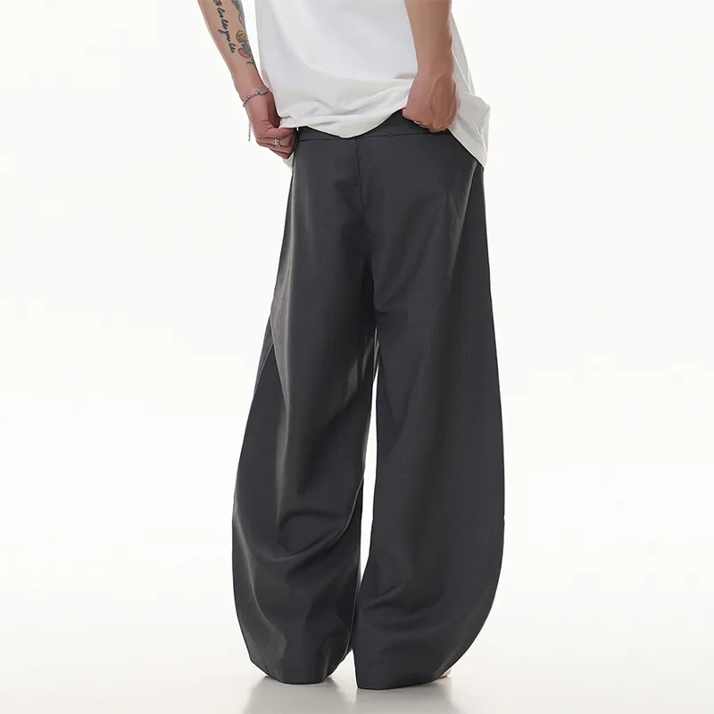 ONITSOP Versatile Commute Lazy And Relaxed Scimitar Suit Trouser Unisex-4