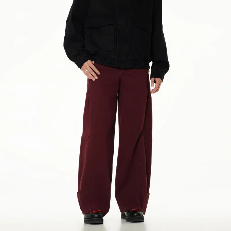 ONITSOP Casual Pants Unisex Red-4